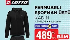 LOTTO FERMUARLI EŞOFMAN ÜSTÜ KADIN fiyat ve kampanya bilgisi
